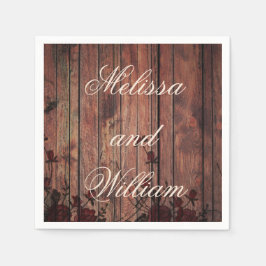 Guardanapo De Papel Casamento de Renda Falsa Vermelha