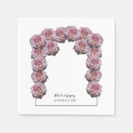 Guardanapo De Papel Casamento de Rosas rosas claro
