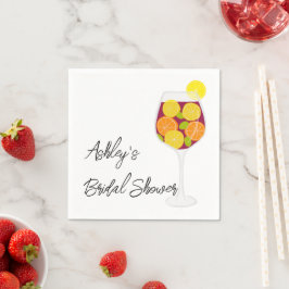 Guardanapo De Papel Casamento de Sangria, Bachelorette ou Chá de panel