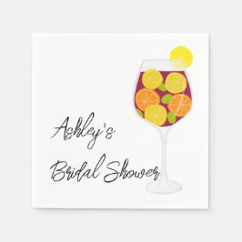 Guardanapo De Papel Casamento de Sangria, Bachelorette ou Chá de panel