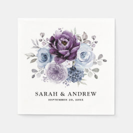 Guardanapo De Papel Casamento de Sangue Lilac Marinho Roxo Dusty Blue