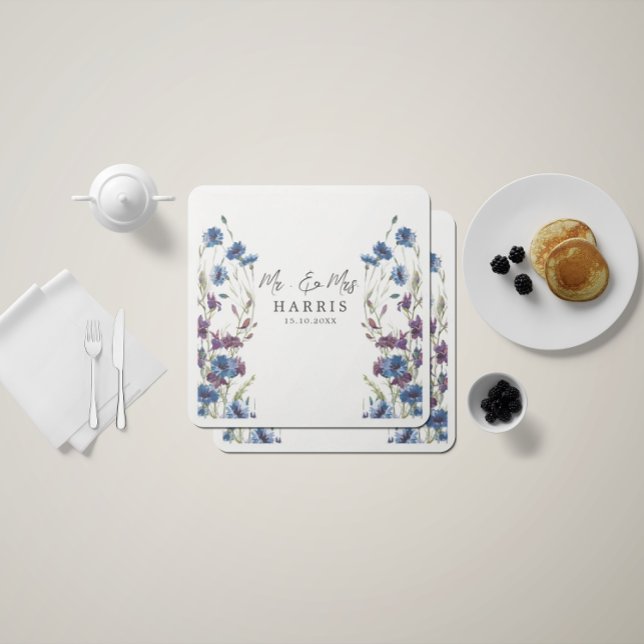 Guardanapo De Papel Casamento de Sangue Roxo Roxo Dusty Royal (Criador carregado)