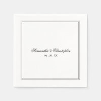 Casamento de Script Branco e Preto da Elegância Si