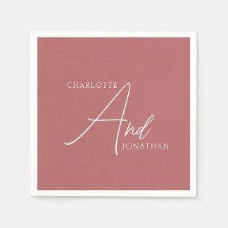 Guardanapo De Papel Casamento de Script de Caligrafia Elegante Chic Mi