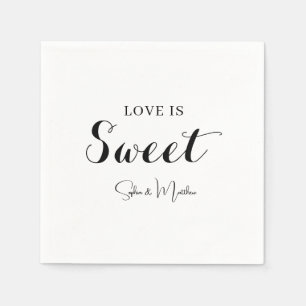 Guardanapo De Papel Casamento de Script Manuscrito