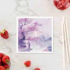 Guardanapo De Papel Casamento de Tema de Lavanda de Noiva e Horto