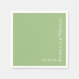 Guardanapo De Papel Casamento de Texto Simples Elegante Moderno