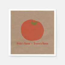 Casamento de tomate de fazendeiro Napkins