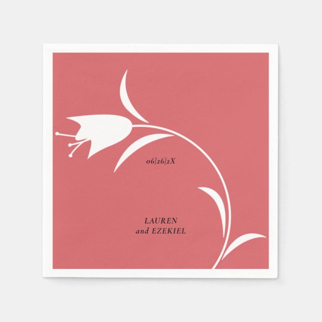 GUARDANAPO DE PAPEL CASAMENTO DE TULIP BRANCO MOD (Frente)