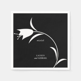 GUARDANAPO DE PAPEL CASAMENTO DE TULIP BRANCO MOD