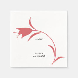 GUARDANAPO DE PAPEL CASAMENTO DE TULIP DE VINHO MOD