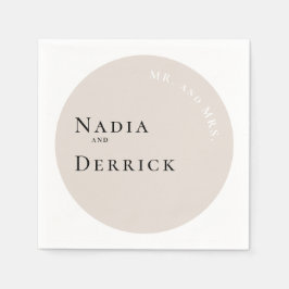 GUARDANAPO DE PAPEL CASAMENTO DO CÍRCULO CHIC