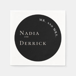 GUARDANAPO DE PAPEL CASAMENTO DO CÍRCULO CHIC