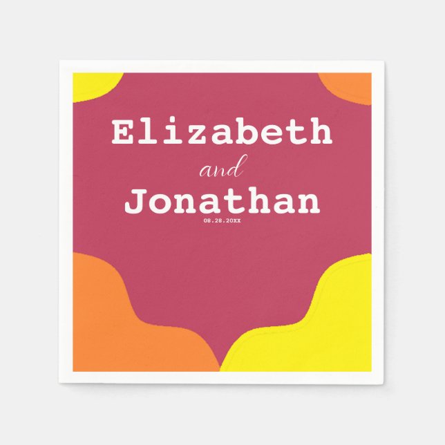 Guardanapo De Papel Casamento do Levantamento do Sudoeste (Frente)