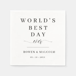 Guardanapo De Papel Casamento do Melhor Dia do Mundo