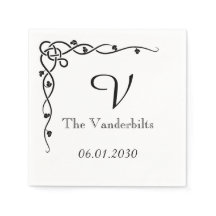 Casamento do Monograma de Vinha Negra