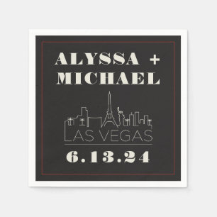 Guardanapo De Papel Casamento do Skyline Casino em Las Vegas