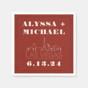 Guardanapo De Papel Casamento do Skyline Casino em Las Vegas