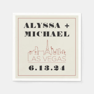 Guardanapo De Papel Casamento do Skyline Casino em Las Vegas