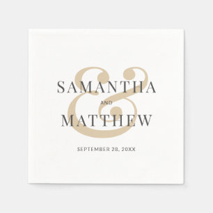 Guardanapo De Papel Casamento Dourado da Cinza Branca Elegante Napkins