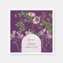 Casamento Dourado de Arca com Verde Floral Roxo