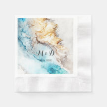 Casamento Dourado E Azul De Luxo