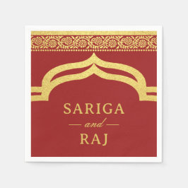 Guardanapo De Papel Casamento Dourado Marigold Flower Mundap Canopy Ar