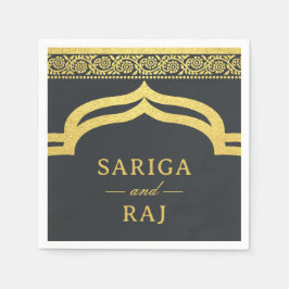 Guardanapo De Papel Casamento Dourado Marigold Flower Mundap Canopy Ar