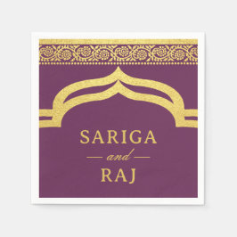 Guardanapo De Papel Casamento Dourado Marigold Flower Mundap Canopy Ar