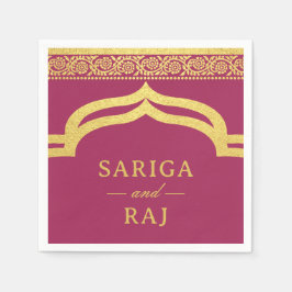 Guardanapo De Papel Casamento Dourado Marigold Flower Mundap Canopy Ar