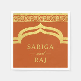 Guardanapo De Papel Casamento Dourado Marigold Flower Mundap Canopy Ar