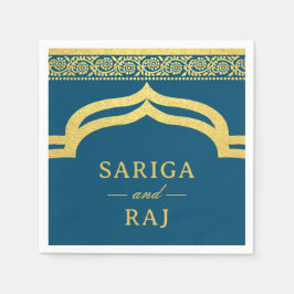 Guardanapo De Papel Casamento Dourado Marigold Flower Mundap Canopy Ar