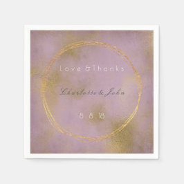 Guardanapo De Papel Casamento Dourado Roxo Roxo Roxo Lilac