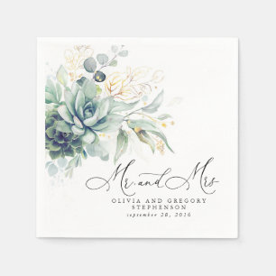 Guardanapo De Papel Casamento Elegante de Boho Dourado