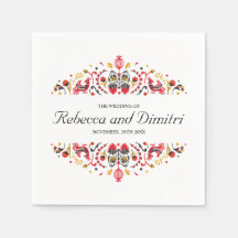 Casamento Elegante de Khokhloma Folk Russo