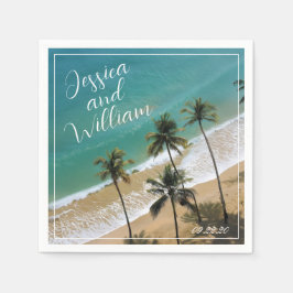 Guardanapo De Papel Casamento Elegante de Verão