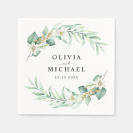 Guardanapo De Papel Casamento Elegante Eucalyptus