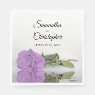 Guardanapo De Papel Casamento Elegante Lilac Purple Rosa