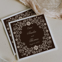 Casamento Elegante Marrom Rústico