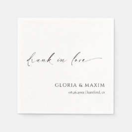 Guardanapo De Papel Casamento Elegante Mínimo Formal Moderno