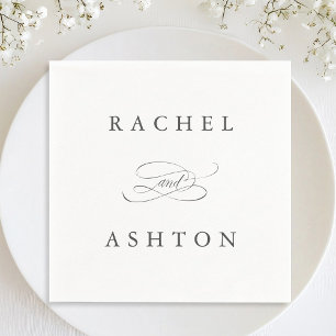 Guardanapo De Papel Casamento Elegante Simples Napkins