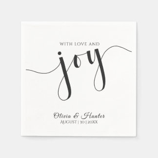 Guardanapo De Papel Casamento, Elegante, Simples, Tipografia, Guardana