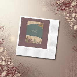Guardanapo De Papel casamento etervintage boho chic greenery