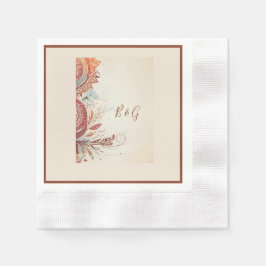 Guardanapo De Papel casamento étnico bege