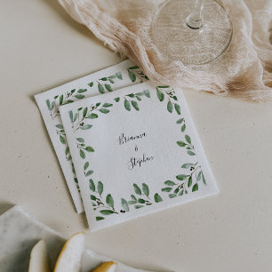 Guardanapo De Papel Casamento Eucalipto Tropical Napkin