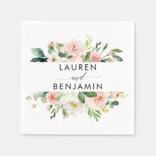 Guardanapo De Papel Casamento floral, Boho, casamento rústico, modern