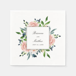 Guardanapo De Papel Casamento Floral Charm Watercolor