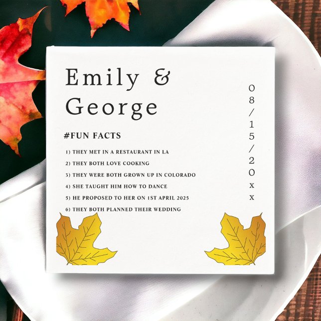 Guardanapo De Papel Casamento Floral das Folhas Douradas Russas Elegan (Criador carregado)