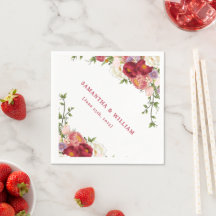 Casamento Floral de Borgonha e Rosa Clássico