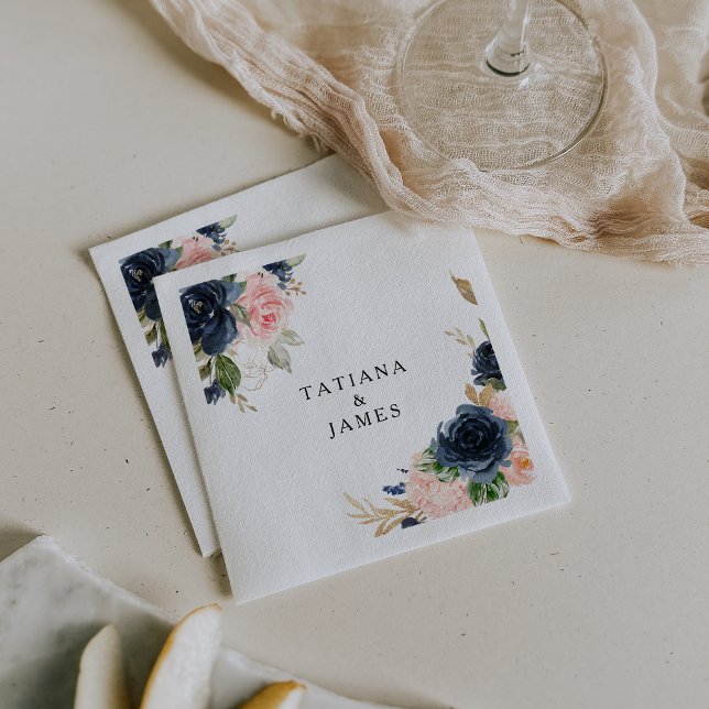 Guardanapo De Papel Casamento Floral de Queda Exquisita Napkin (Criador carregado)